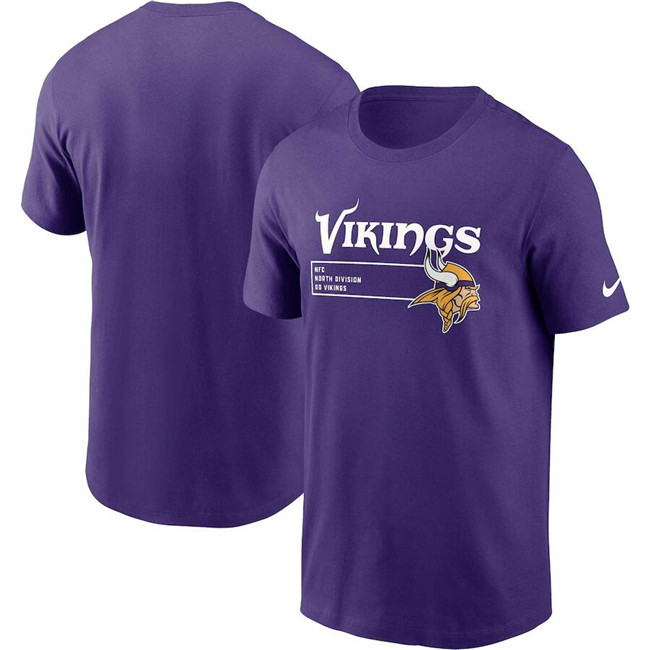 Men's Purple Minnesota Vikings Division Essential T-Shirt